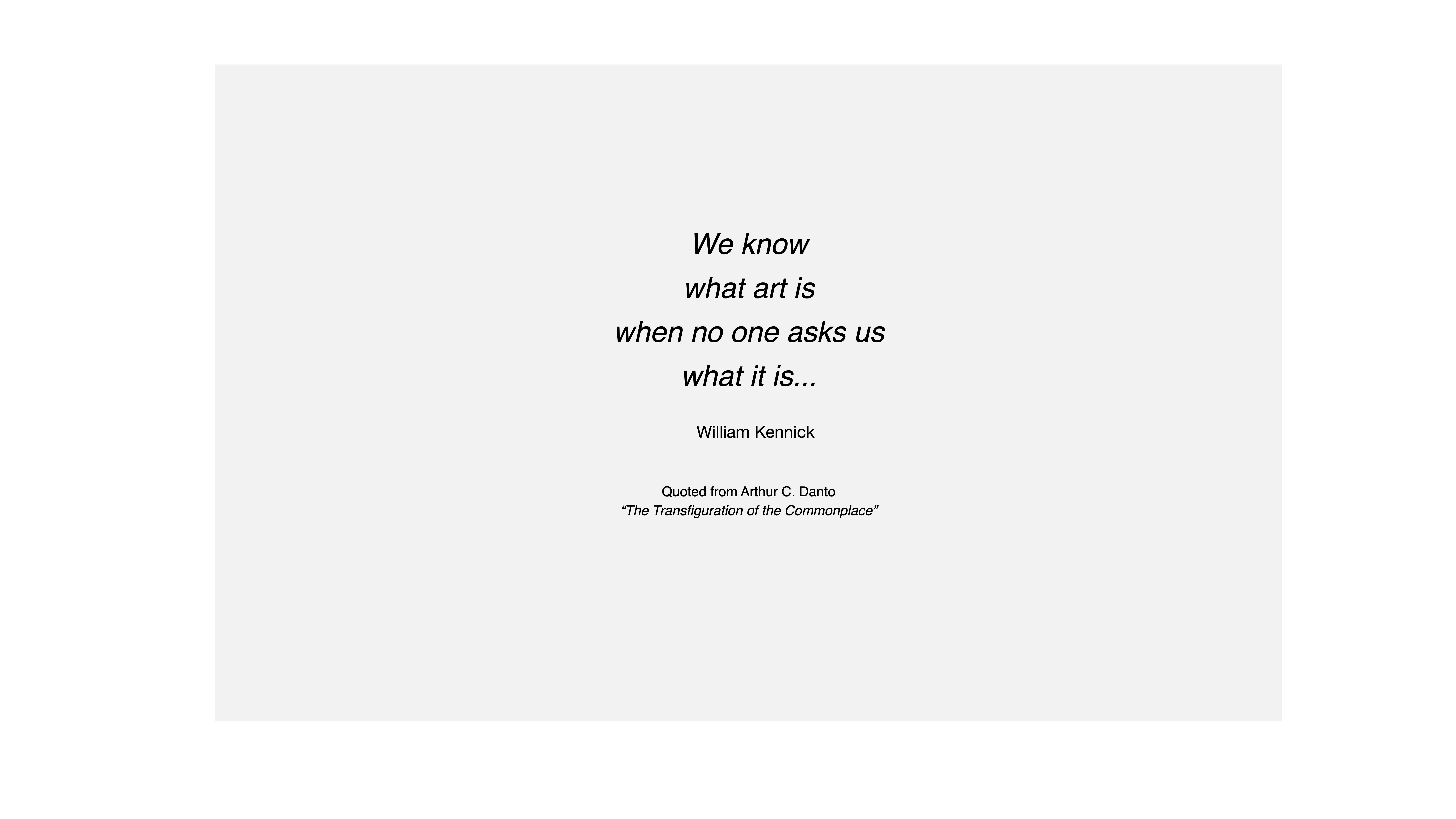 Heiner H. Hoier / FLOOR / Hoier.works / William Kennick English Quote